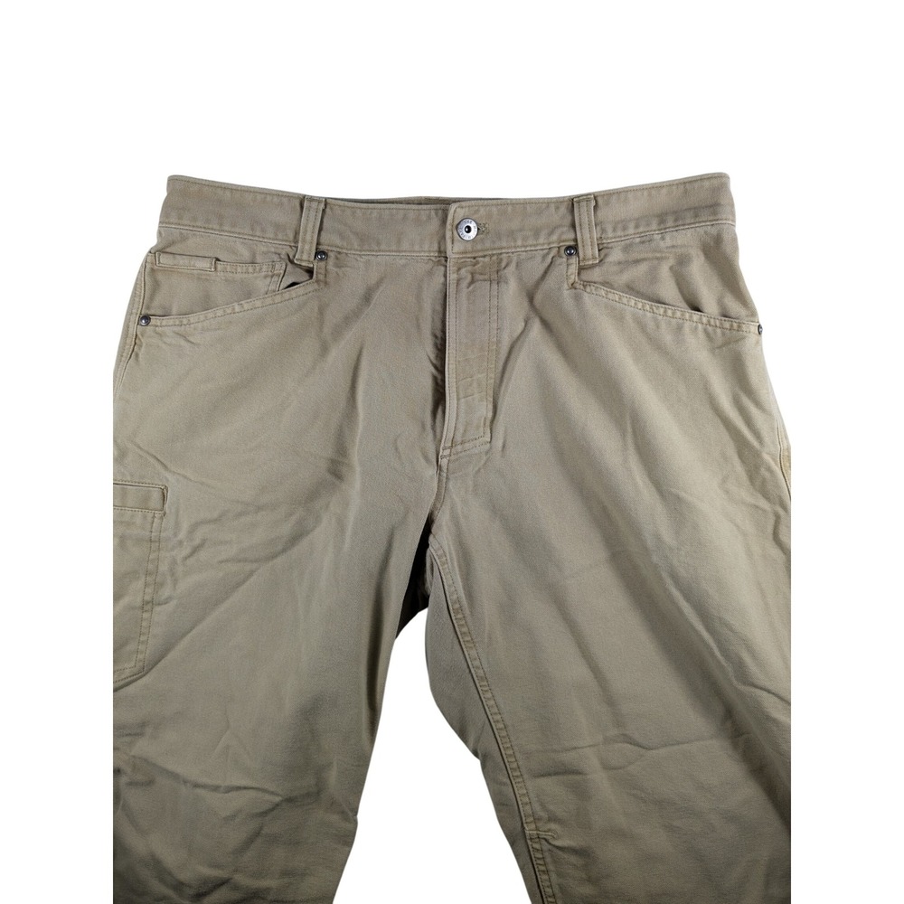 The North Face Mens Canvas Pants Size 38x32 Regular Fit Utility Workwear (Read)